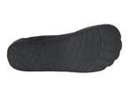 Bottom view of a black water shoe with a textured sole and the number 37 visible.