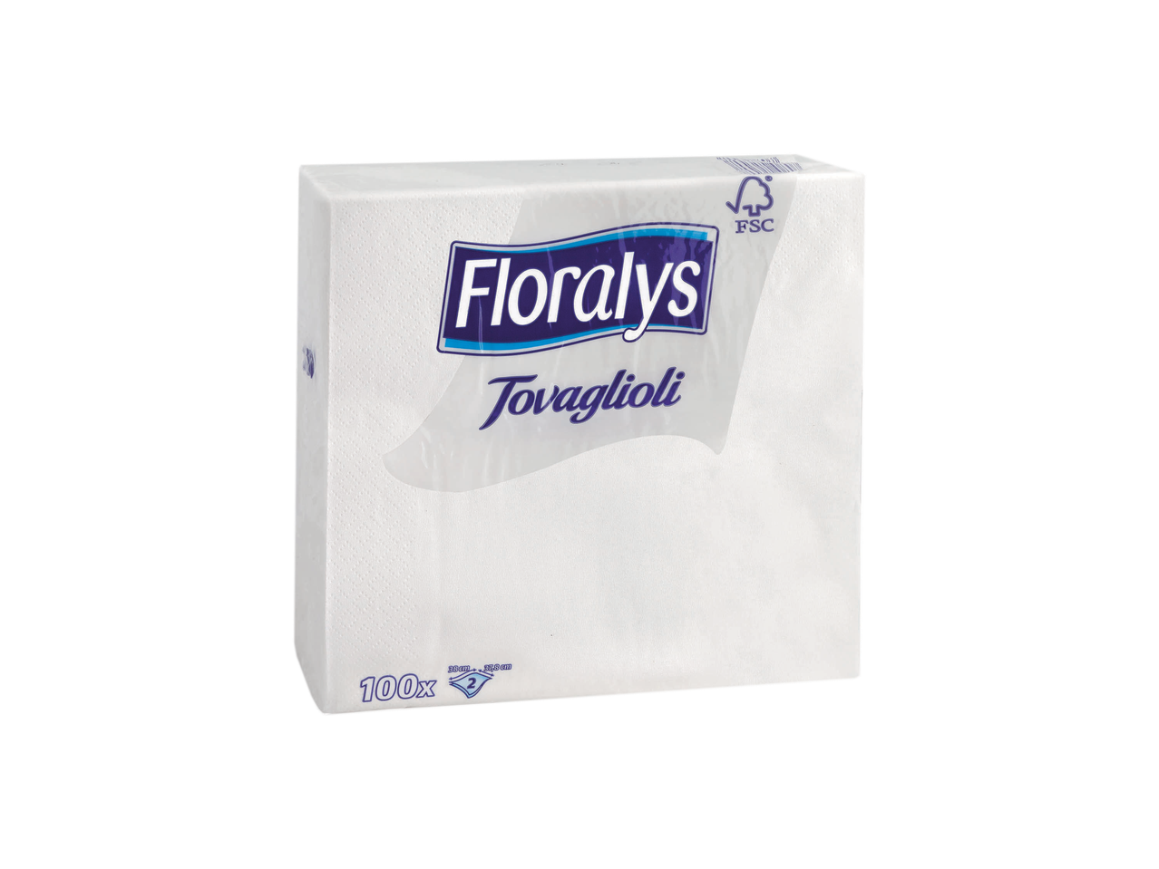Confezione di tovaglioli di carta bianchi Floralys Tovaglioli.