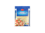 Pacote de queijo mozzarella Milbona especial para pizza, 250g.