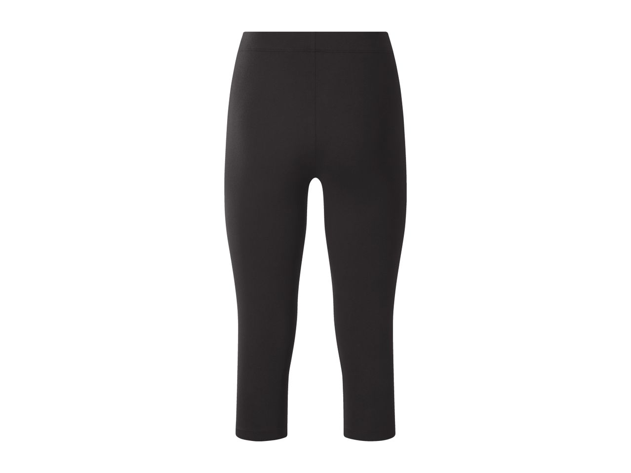 Black capri leggings for women