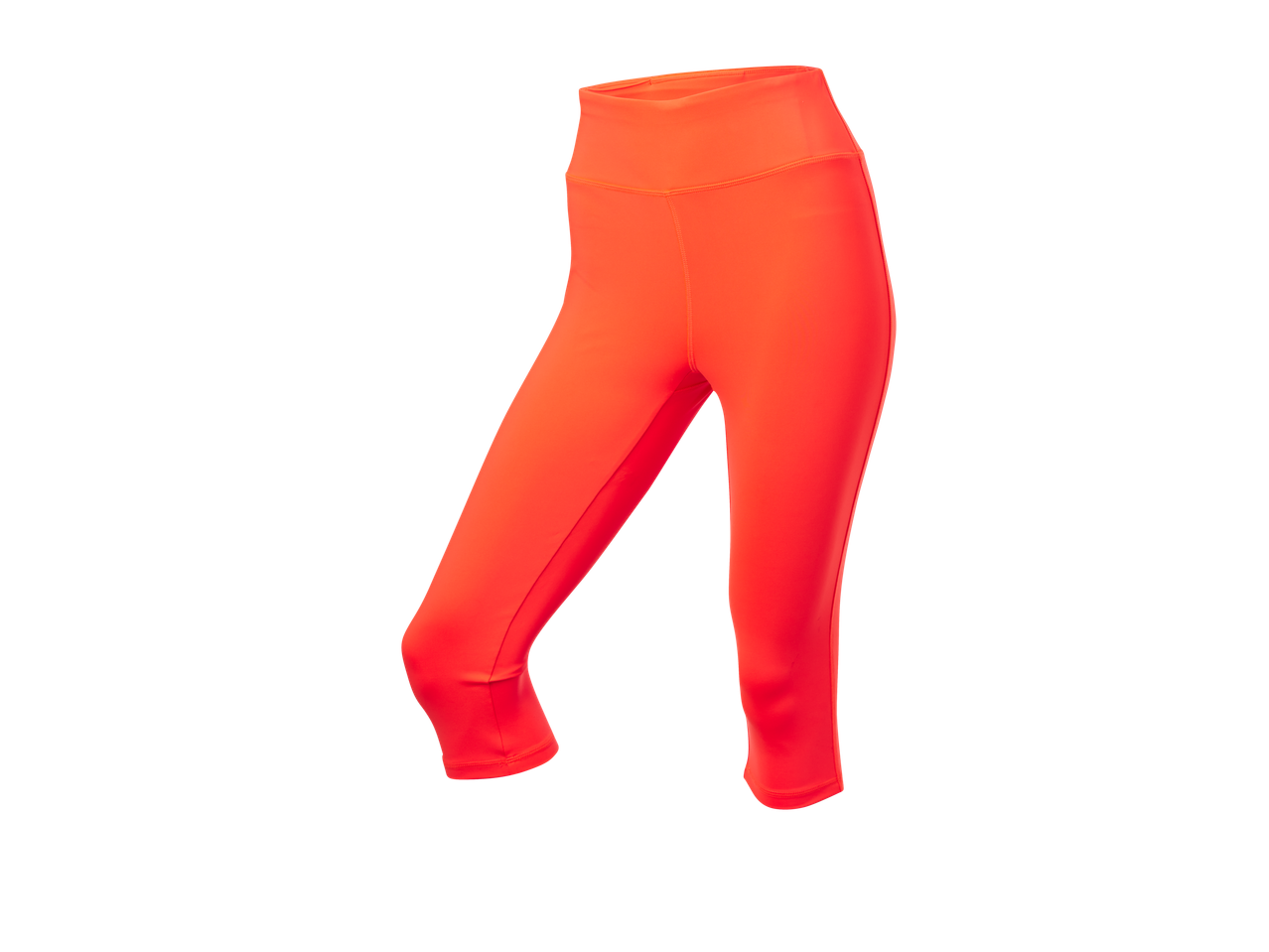 Orange cropped sport leggings.