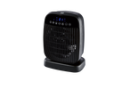 TRONIC® Fan Heater, black, with digital display showing '21' and control buttons.