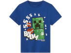 Boys' Minecraft blue pyjama t-shirt 