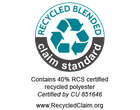 recycled blended 40%