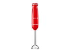 A red immersion blender with a silver shaft and a '1973' inscription on its handle.