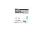 Embalagem de camarão cozido 60/80 da marca Marisco, 1 kg.