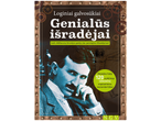 Knygos viršelis „Loginiai galvosūkiai: Genialūs išradėjai“ su Nikolos Teslos atvaizdu.