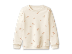 Cremefarbener Pullover mit Gänseblümchenmuster
