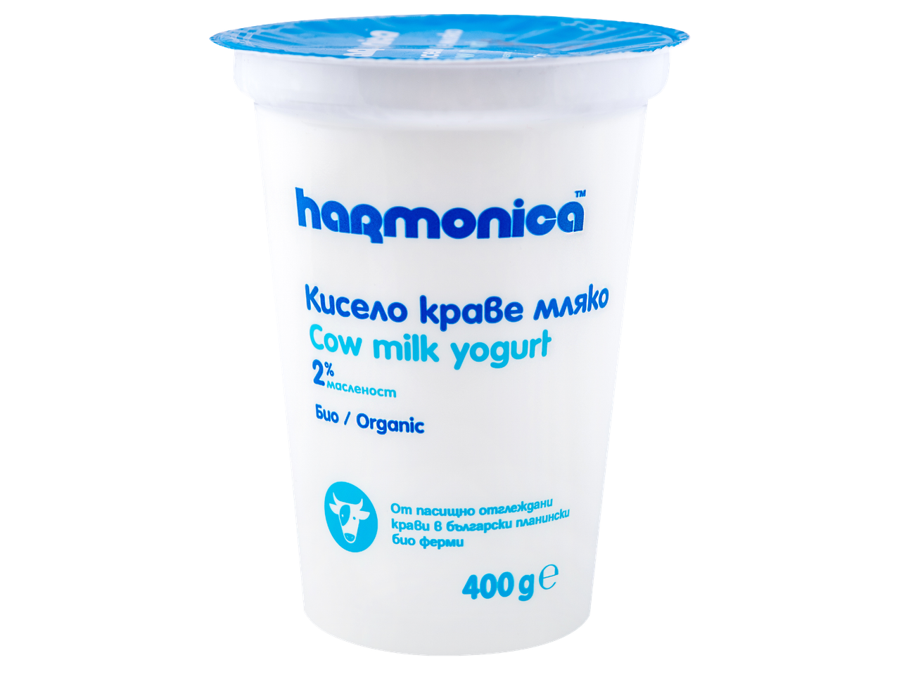 Бяло кисело мляко от краве мляко с 2% масленост, 400 гр.