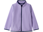 lupilu® violetinis vaikiškas flisinis švarkelis su tamsiai mėlynomis detalėmis.