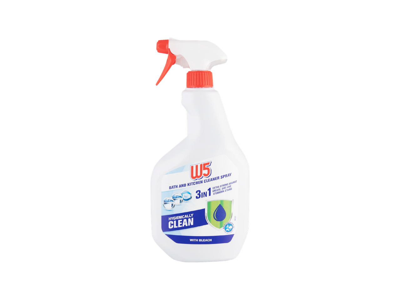 W5 sprej za čišćenje kupaonice i kuhinje, 3u1, s izbjeljivačem.