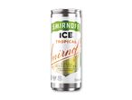 En Smirnoff Ice Tropical dåse med tropisk frugtsmag.