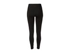 Women's black sports leggings, back view