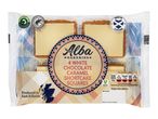 Alba Bakeries white chocolate caramel shortcake squares.