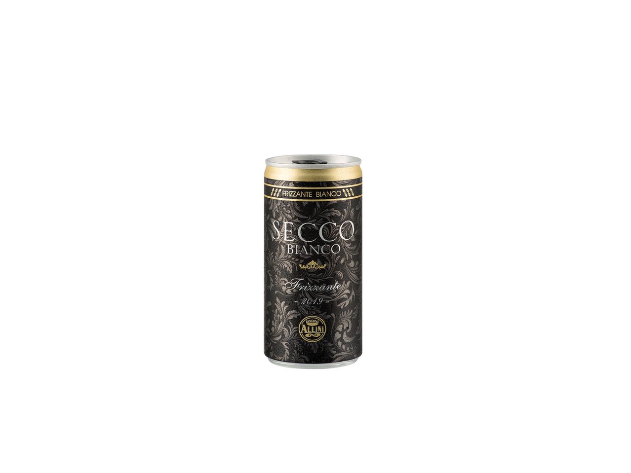 Alluni Secco Bianco frizzante wine in a can.