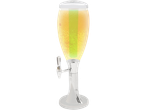 Modern beer dispenser with tap.