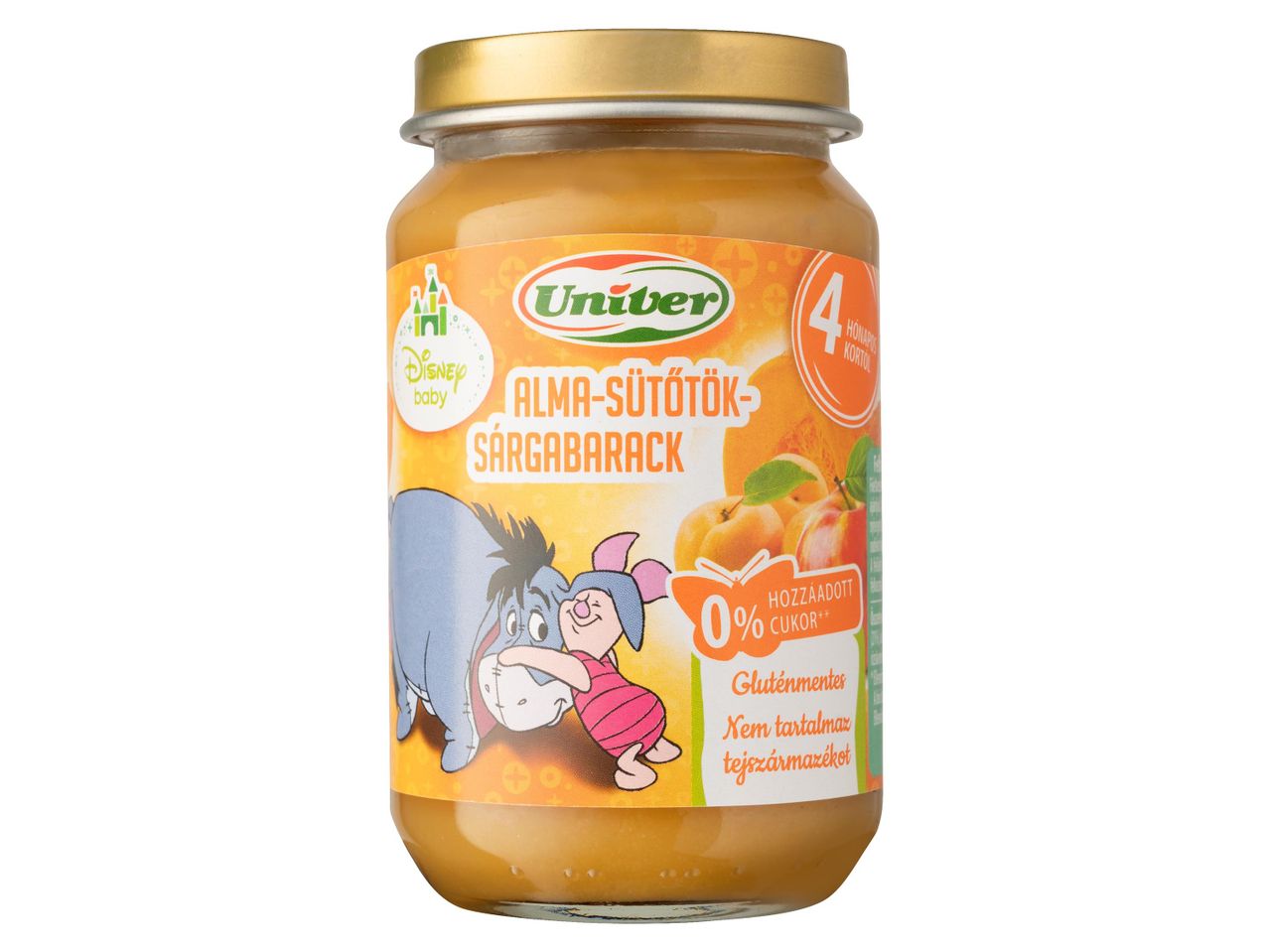 Univer gyümölcspüré, Micimackóval, hozzáadott cukor nélkül.