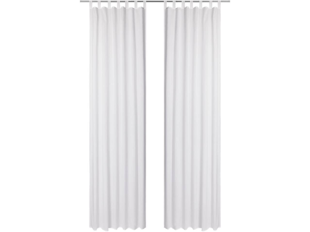 LIVARNO home valgete aknakardinate komplekt aasadega