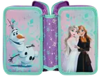 Двострука кутија за оловке Frozen са Олафом, Аном и Елсом.