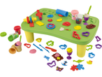 Lupilu® Knet-Set Spieltisch mit bunter Knete und Förmchen