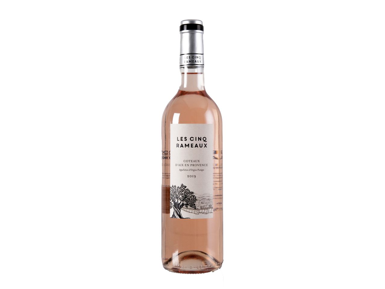 Vin rosé Les Cinq Rameaux, millésime 2019.