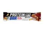 Barre protéinée saveur cacahuète caramel, 32% de protéines, avec édulcorant.