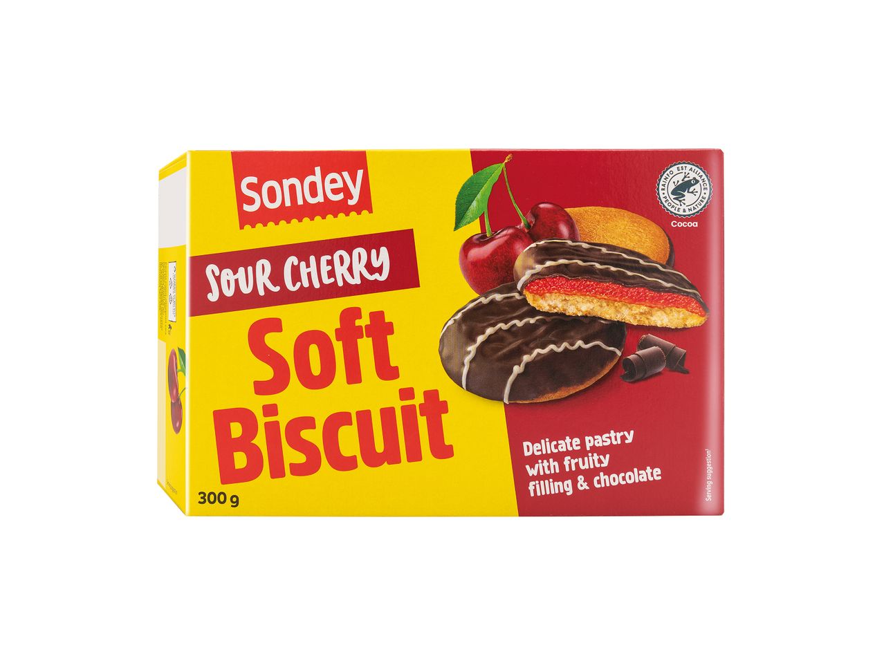 Κουτί με μπισκότα Sondey Sour Cherry Soft Biscuit.