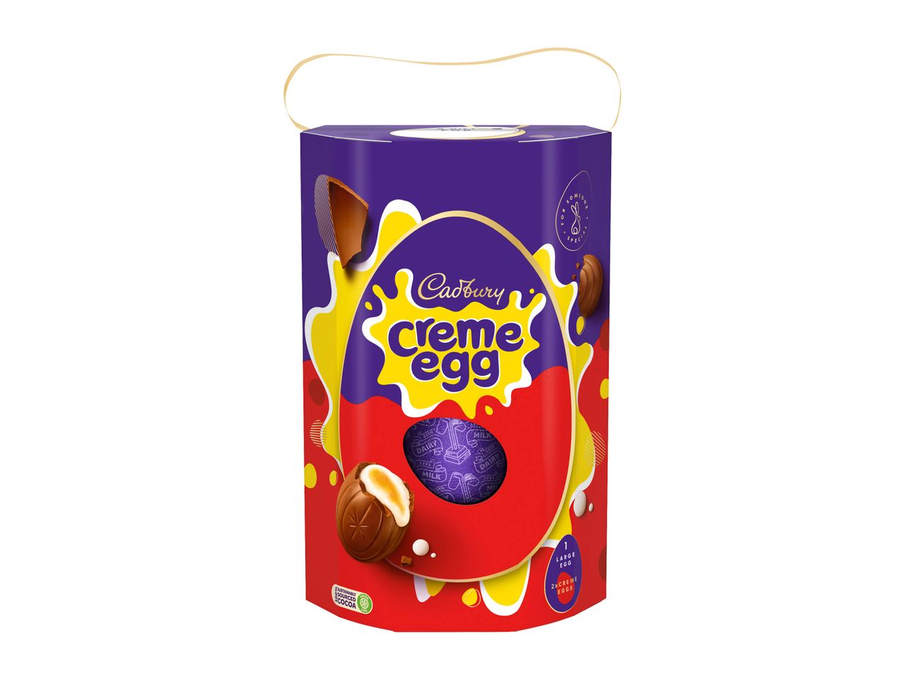 Go to full screen view: Cadbury Crème Egg Extra Large Egg - Image 1