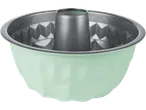 Mint green bundt cake pan.