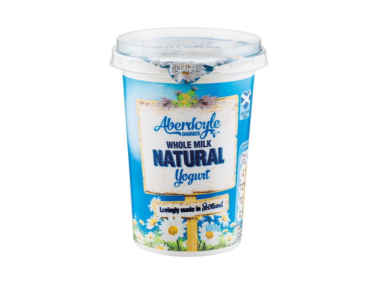 Go to full screen view: Aberdoyle Dairies Full Fat Natural Yoghurt - Image 1