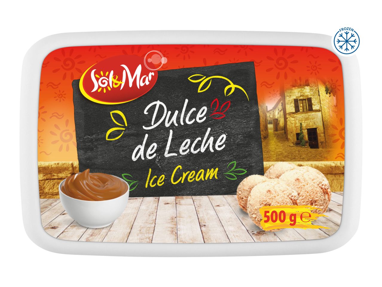 Sol&Mar Dulce de Leche Ice Cream: 500g delicious artisan ice cream.