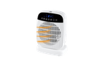Beli Tronic grejač sa digitalnim ekranom i protokom toplog vazduha.
