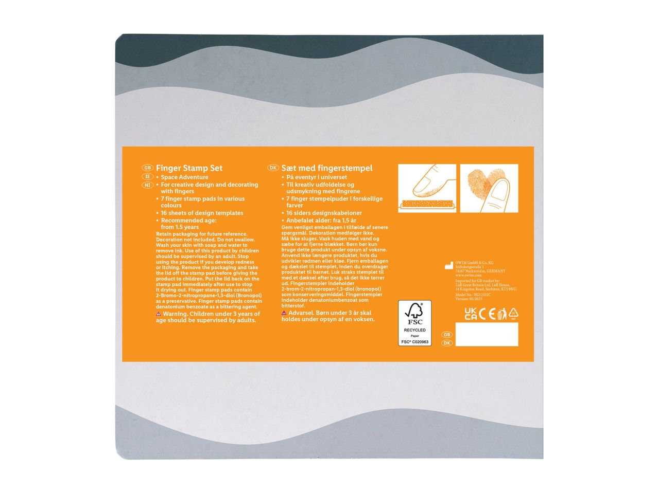 Back of a nutritional supplement package, showing ingredients and nutritional information.