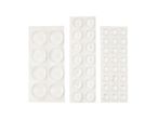 Assortimento set feltrini o pad protettivi bianchi