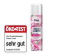 Trockenshampoo mit Blumenduft, ausgezeichnet mit „sehr gut“ von ÖKO-TEST.