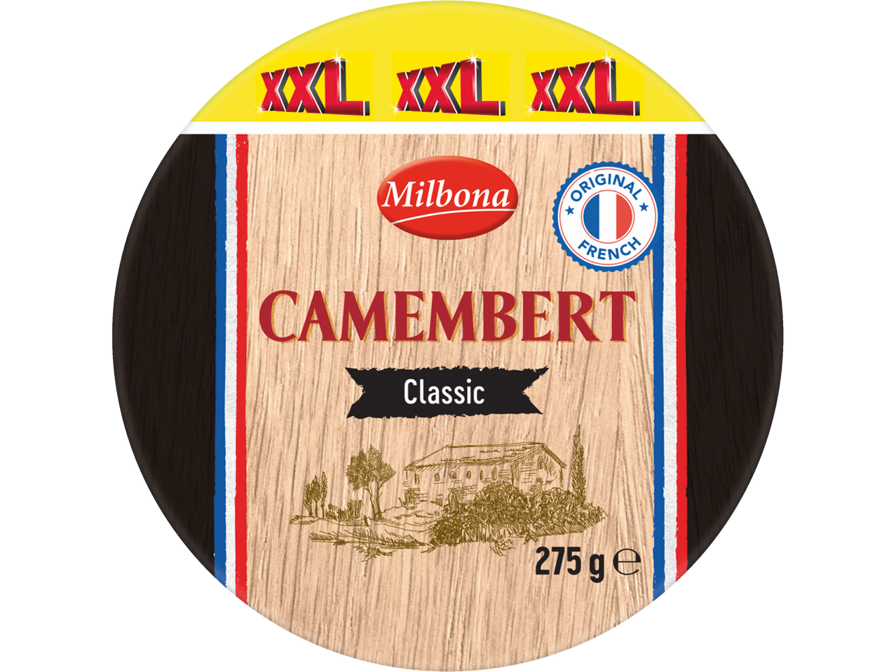 Queijo Camembert Milbona XXL Classic, francês.