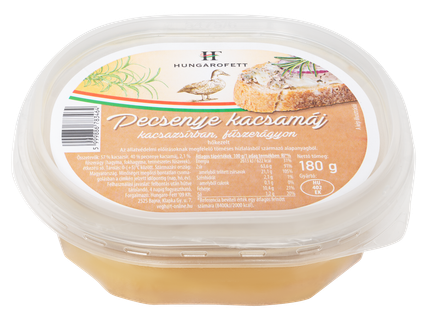 Pecsenye kacsamáj kacsazsírban