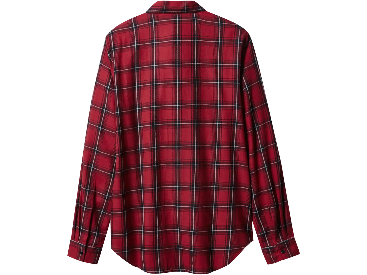 Rutig flanellskjorta för dam i rött