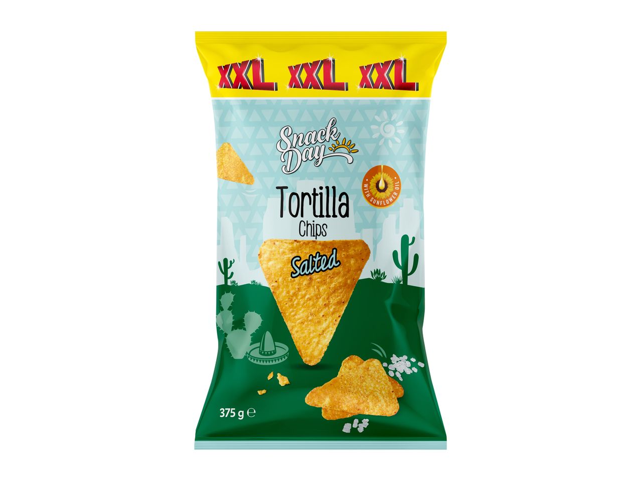 Τσιπς Tortilla σε συσκευασία.