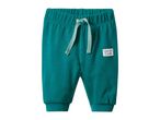 Teal Looney Tunes baby sweatpants with a drawstring waist.
