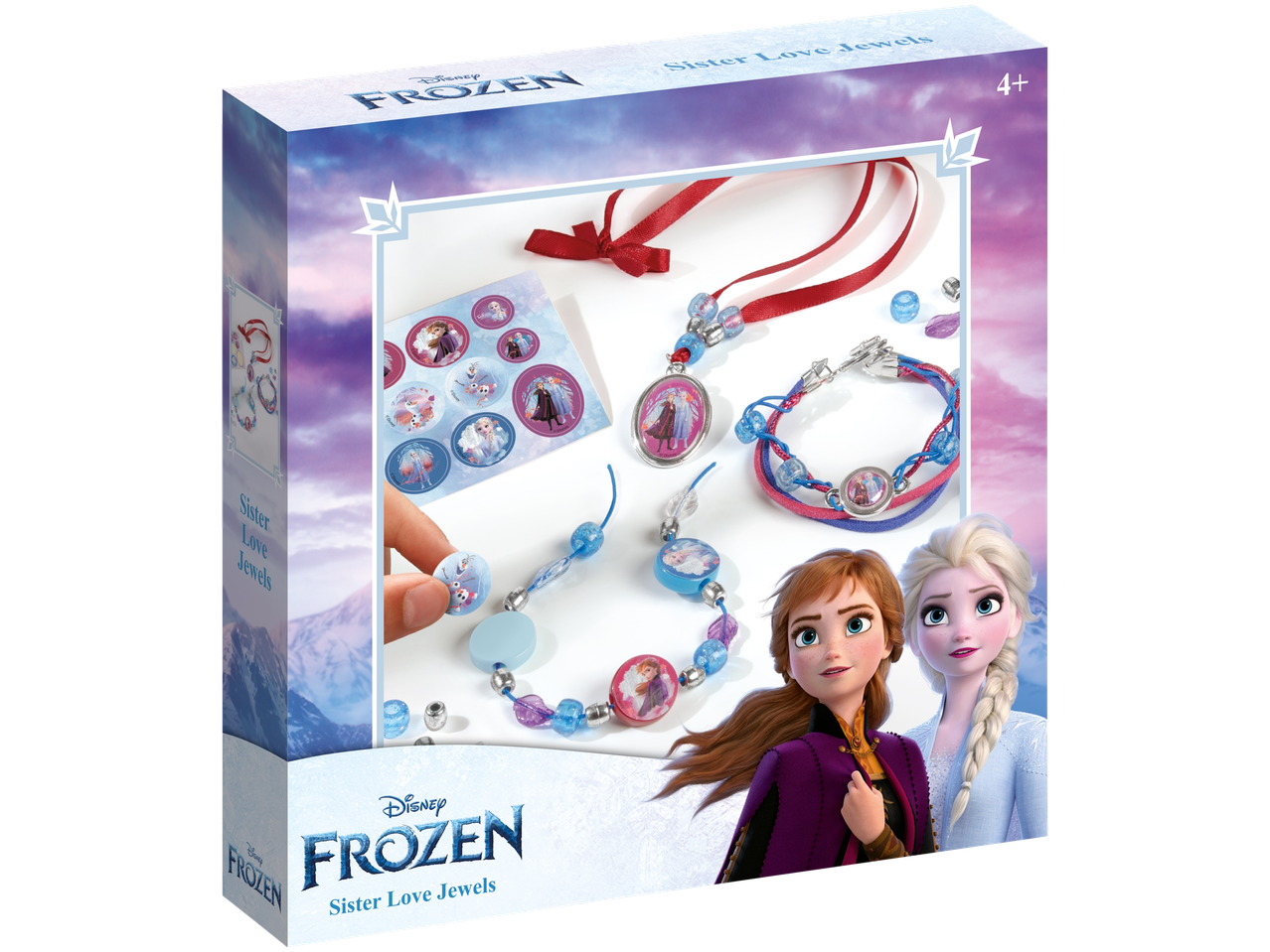 Disney Frozen Sister Love Jewels loovkomplekt Anna ja Elsaga
