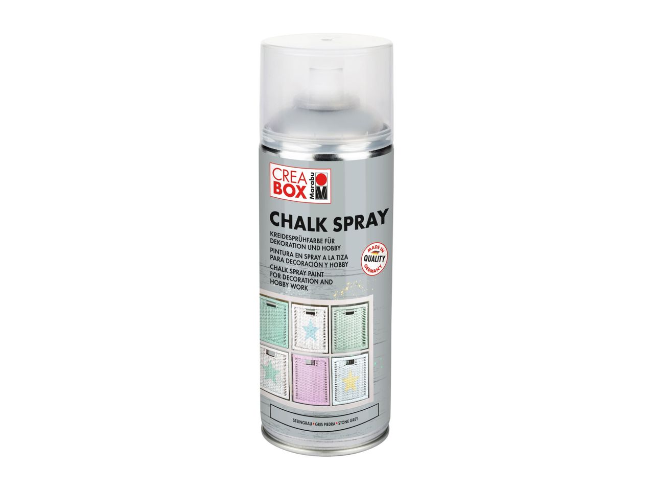 Go to full screen view: Marabu Creabox Chalk Spray - Stone Grey - Image 1