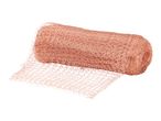 Roll of copper mesh for pest control or crafting, unrolled slightly to show texture.