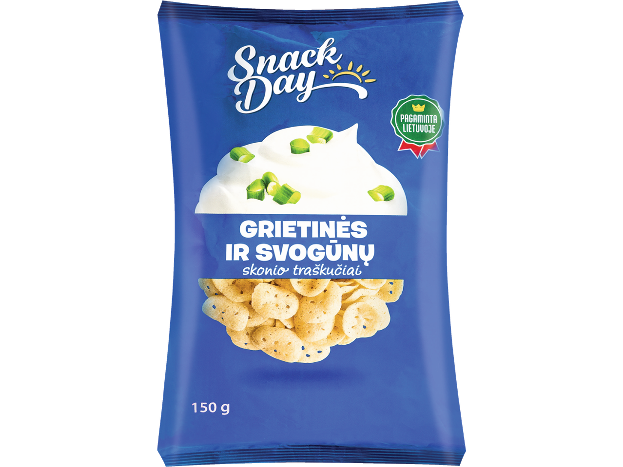 Snack Day: traškūs užkandžiai su grietine ir svogūnais.