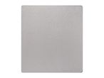 Light gray quilted mattress pad with rounded corners