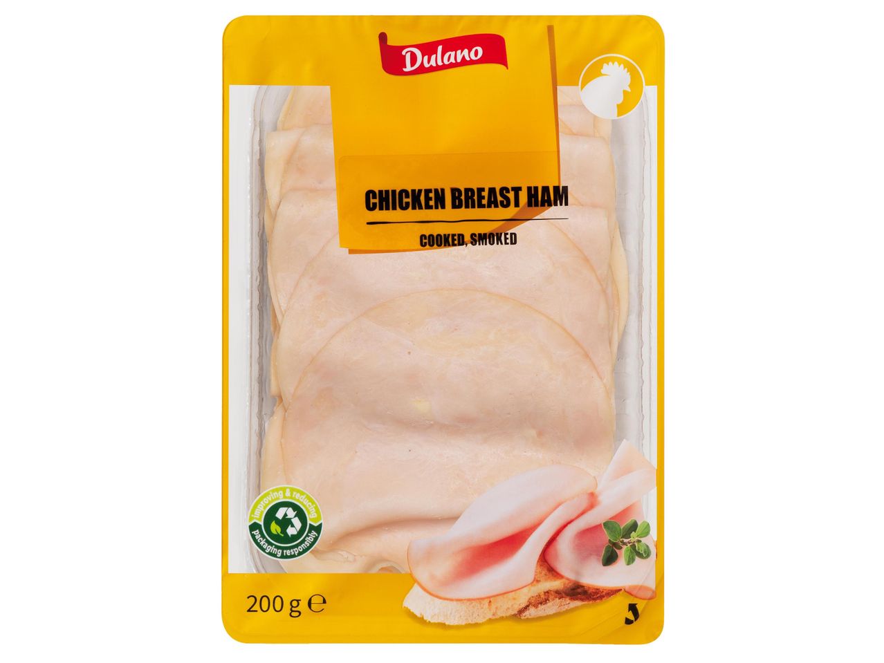 Dulano főtt-füstölt csirkemellsonka, 200g.