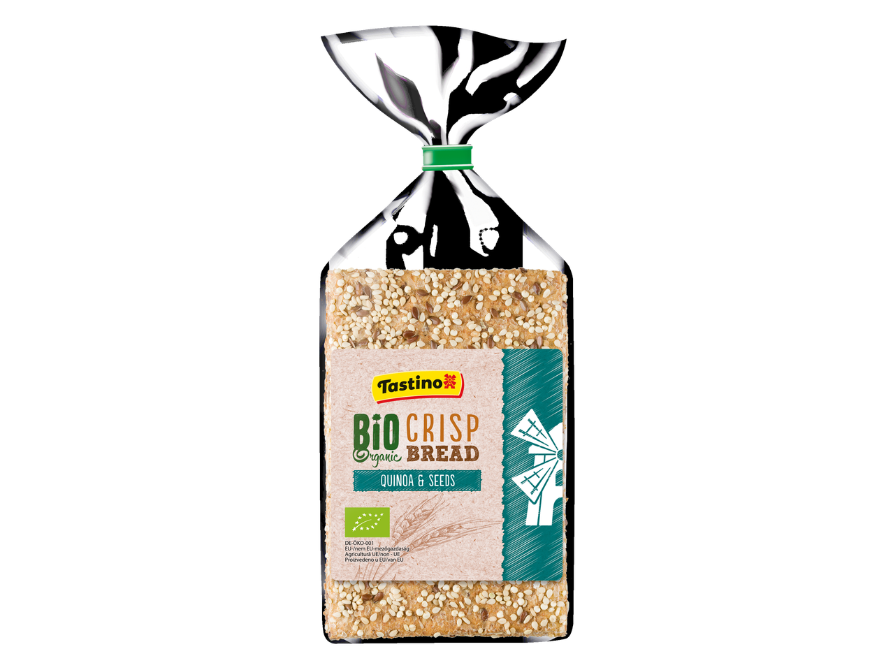 Tostino bio ropogós kenyér quinoával és magokkal.