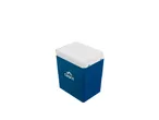 A Crivit blue and white Cool box is shown against a white background.