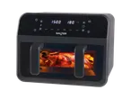 Salter Dual View 7L Air Fryer with a roasted chicken inside
