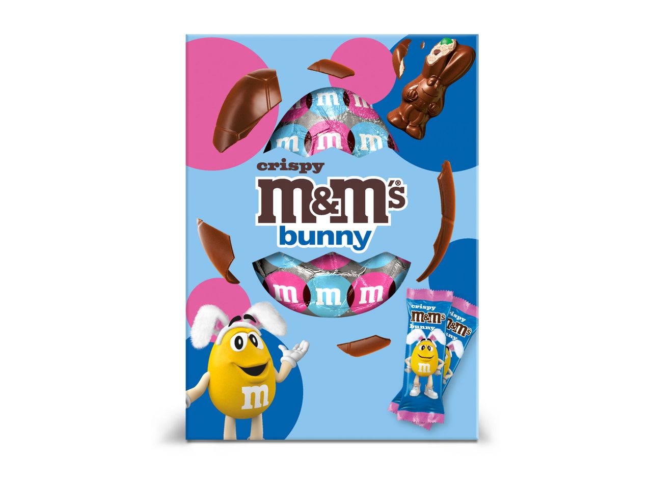 Go to full screen view: M&Ms Large Bunny Egg - Image 1